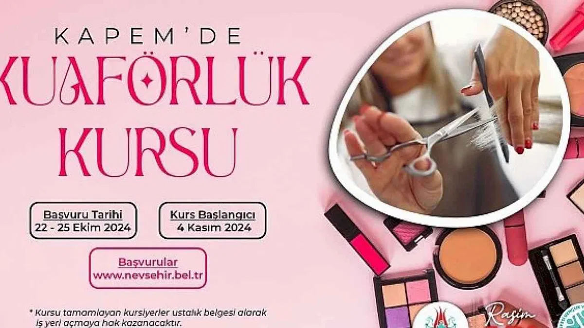 KAPEM'de Kuaförlük Kursu Açılacak
