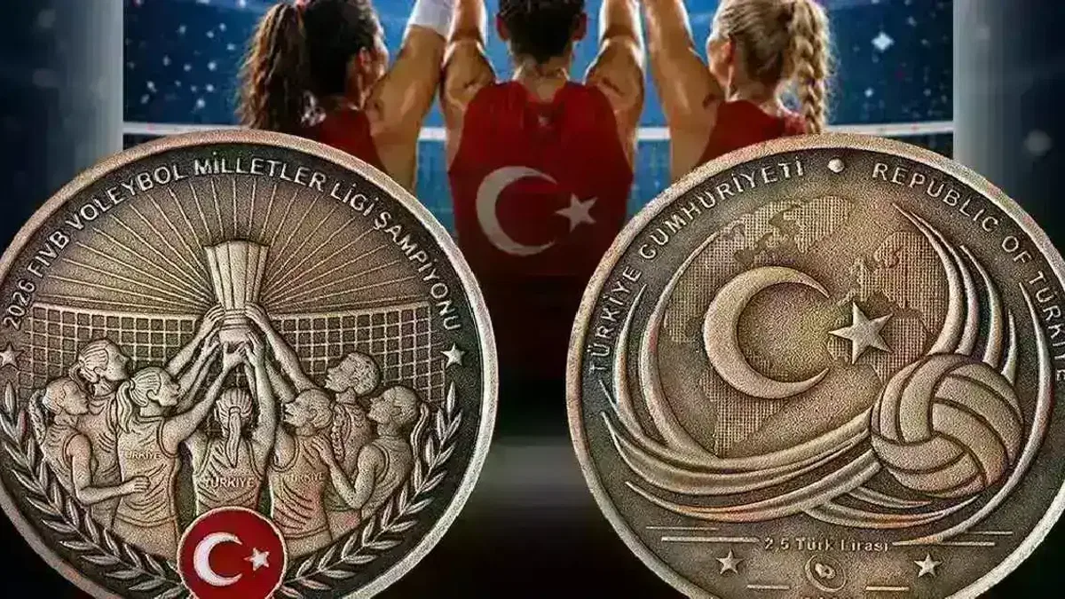 Voleybol Milletler Ligi şampiyonluğu için hatıra para satışa çıkıyor
