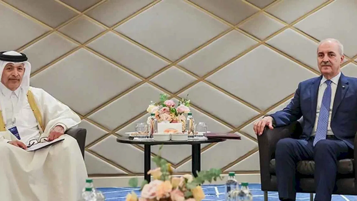 Numan Kurtulmuş, Katarlı mevkidaşı ile İstanbul'da görüştü