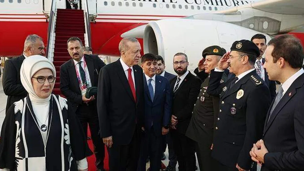 Cumhurbaşkanı Erdoğan, Katar'a geldi