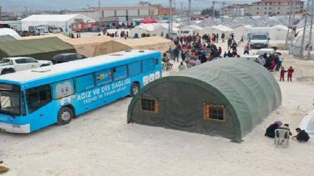 Konya'nın mobil diş aracı Hatay'da
