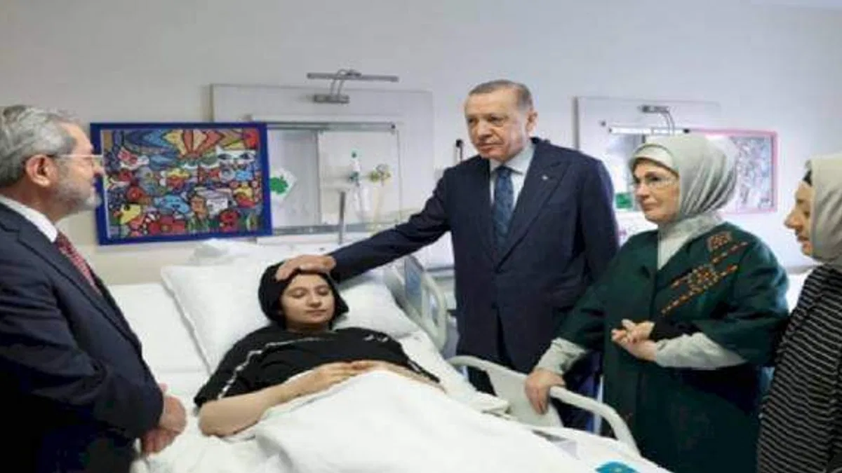 Cumhurbaşkanı Erdoğan, Ankara'da tedavi gören afetzedeleri ziyaret etti