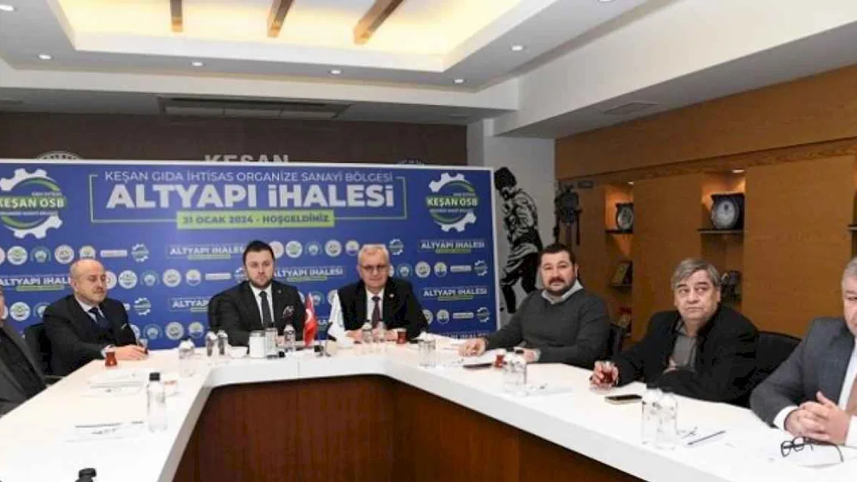 Keşan Gıda OSB’nin alt yapı ihalesi yapıldı