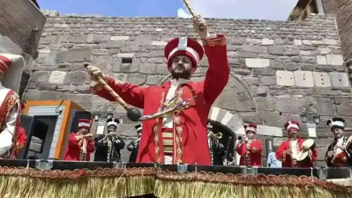 Ankara Kalesi’nde mehteran coşkusu