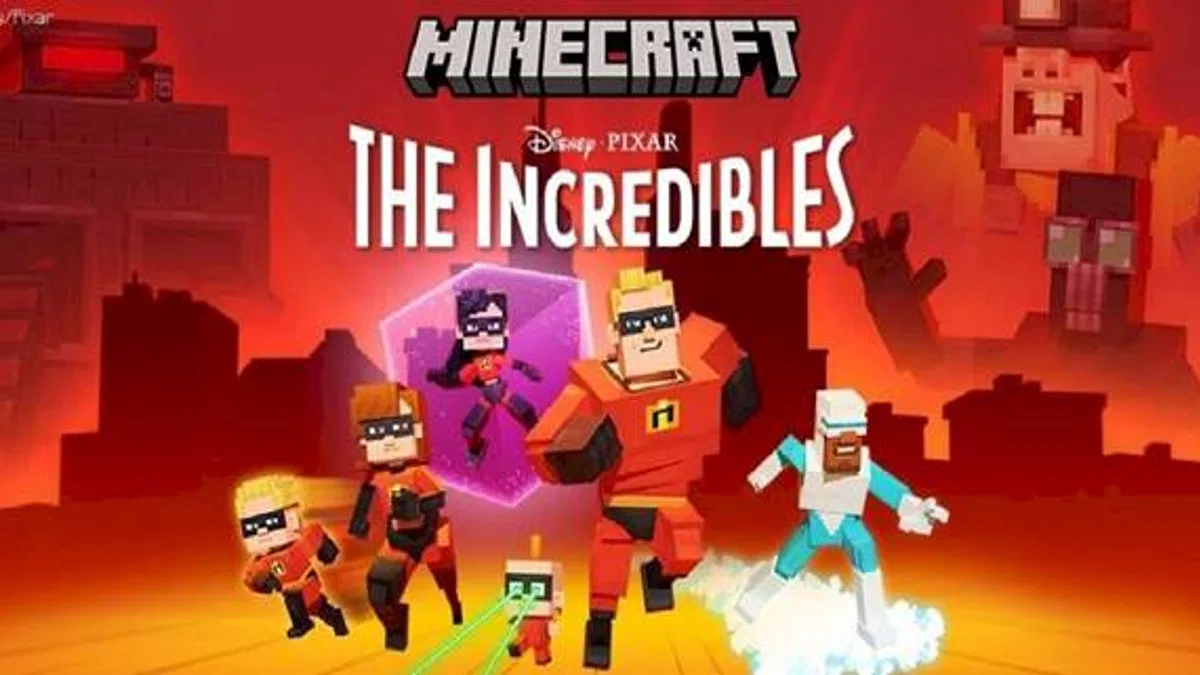 Minecraft, The Incredibles Filminden Öğeler İçeren Yeni DLC’sini Tanıttı