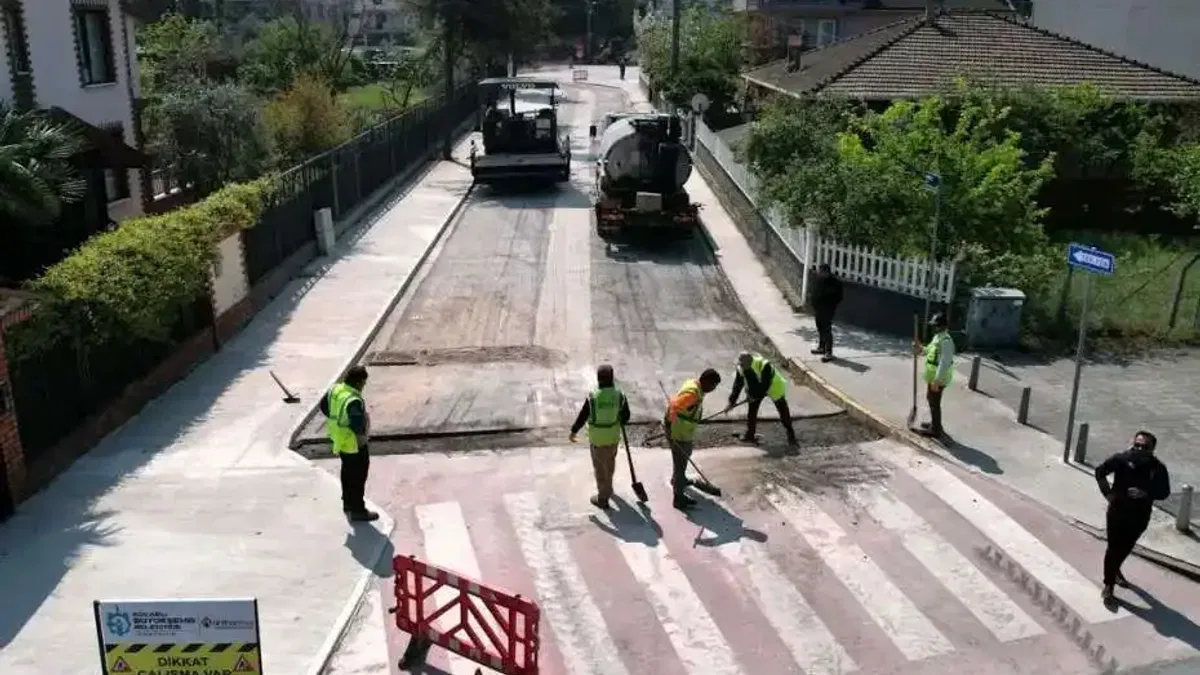Kocaeli Başiskele sahilinde trafik ve yaya düzenine yenileme