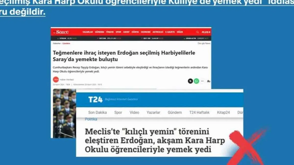 İletişim: İddialara konu olan program yemek değil törendir