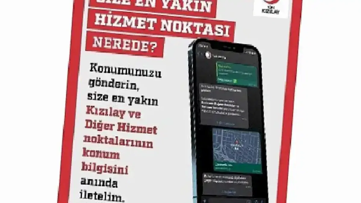 Kızılay'dan "Deprem Bölgesinde En Yakın Kızılay Hizmet Noktası Nerede" Uygulaması