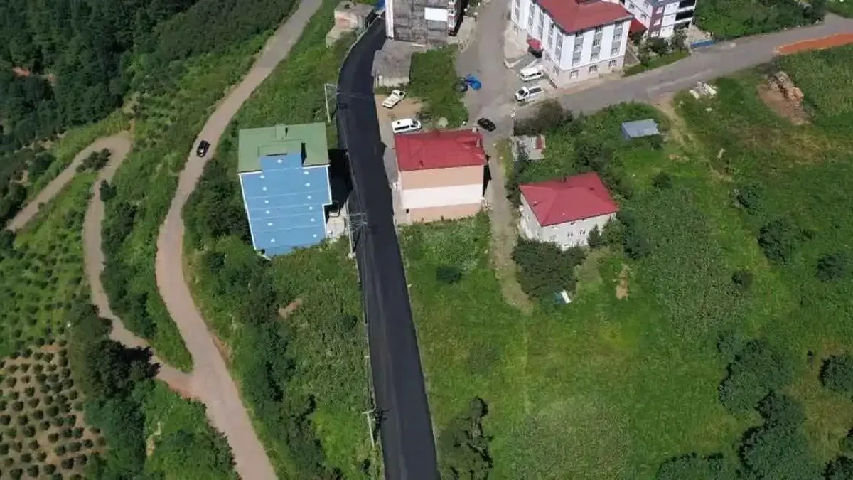 Ordu’da ulaşım konforu yeni asfaltlamayla artıyor