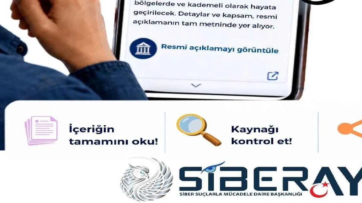 Siberay’dan sosyal medya kullanıcılarına 'dezenformasyon' uyarısı