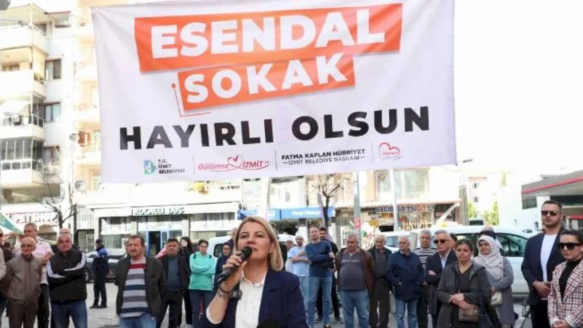7 günde tamamlanan Esendal Sokağı hizmete açıldı
