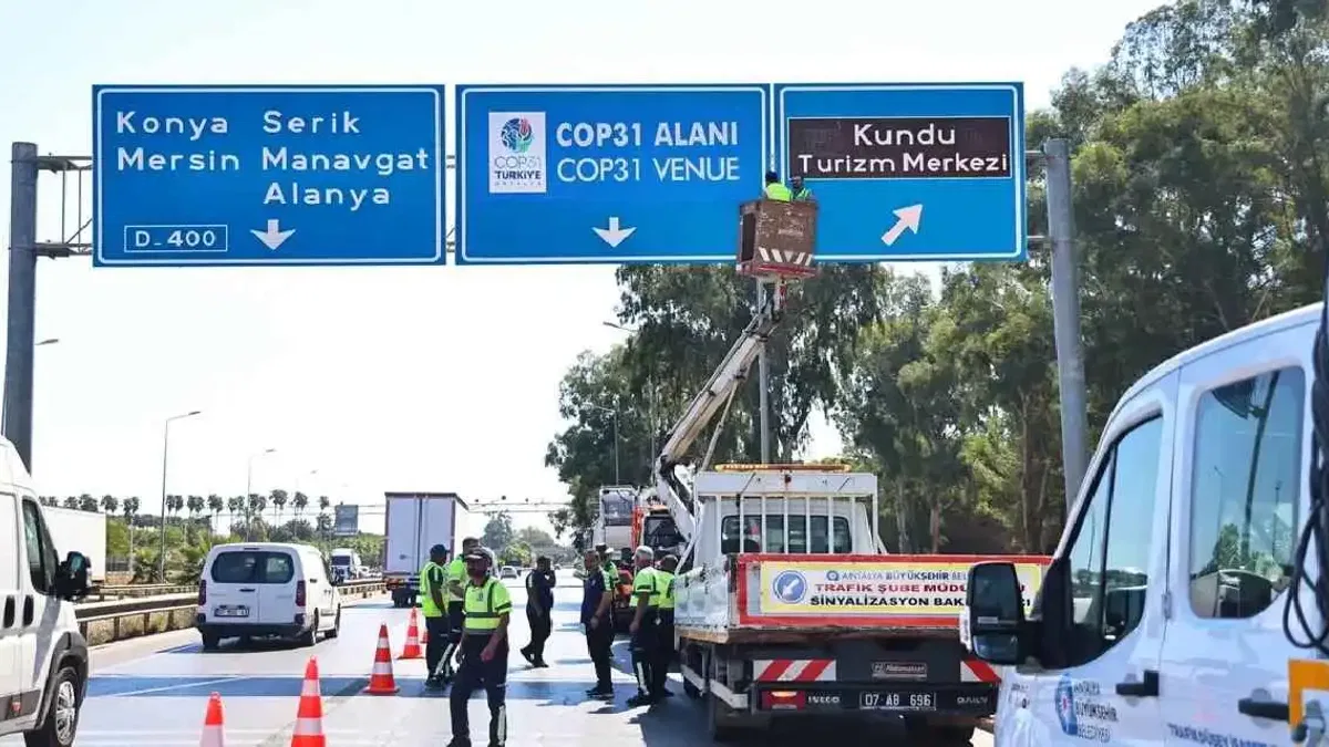 Antalya’nın yolları COP31 İklim Zirvesi’ne hazırlanıyor