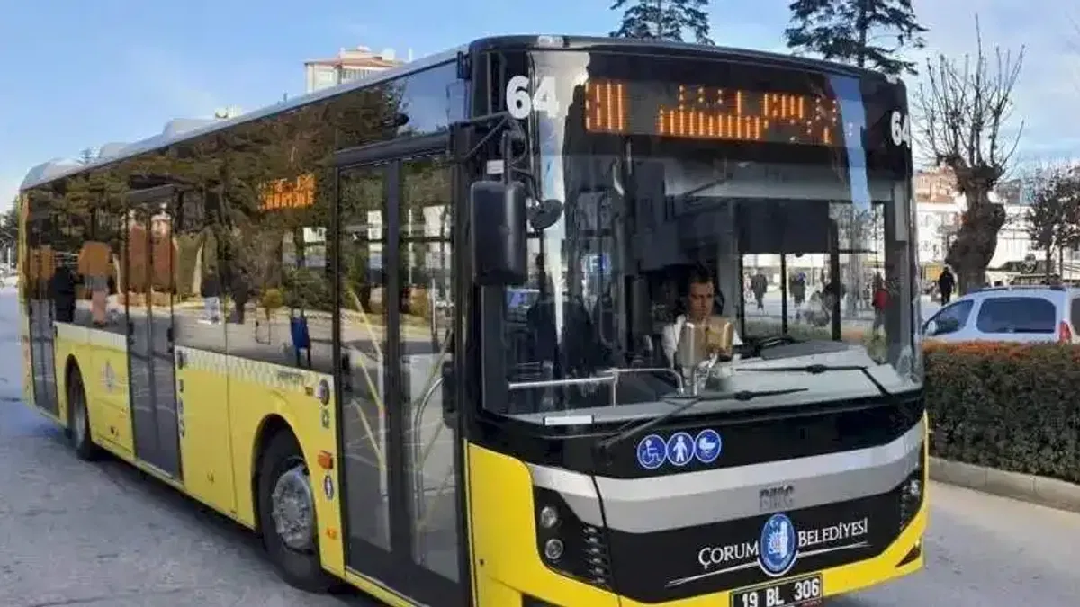 Çorum’da bayramda toplu taşıma ücretsiz