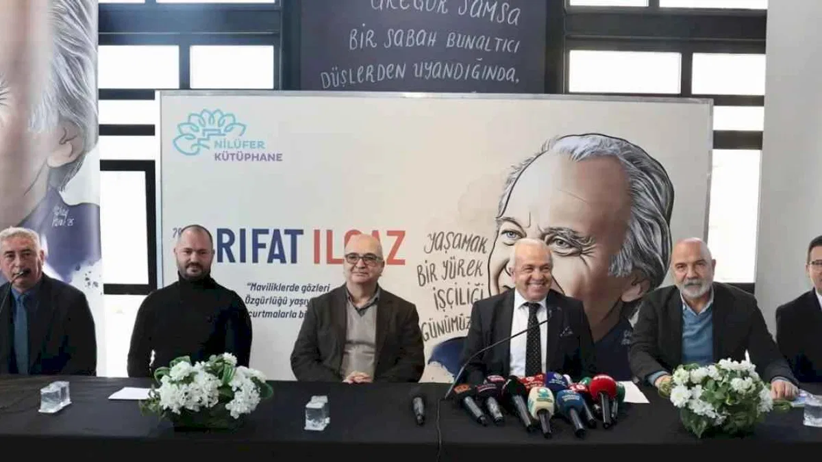 Bursa Nilüfer’de yılın yazarı Rıfat Ilgaz!