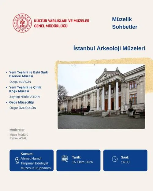 Müzelik sohbetler ekim ayında altı müzede başlıyor