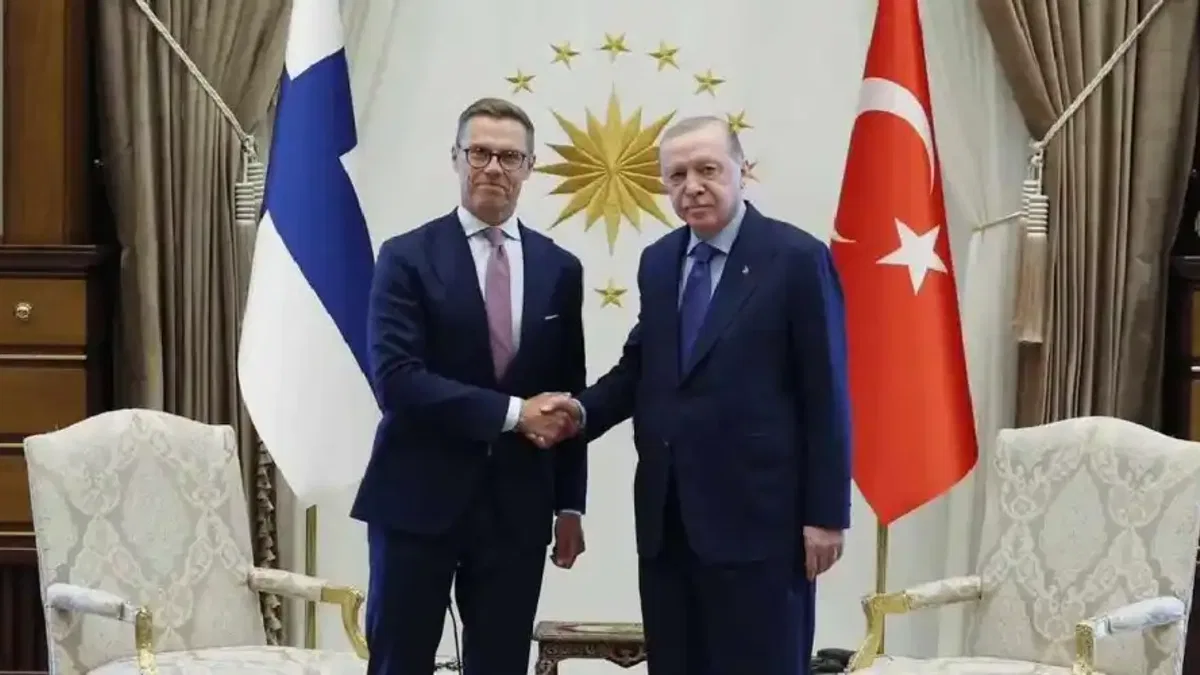 Cumhurbaşkanı Erdoğan, Finlandiya Cumhurbaşkanı Stubb ile görüştü