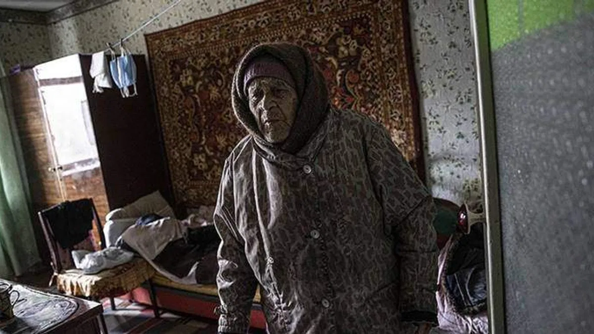 Bahmut şehrinde halk zor şartlarda yaşıyor