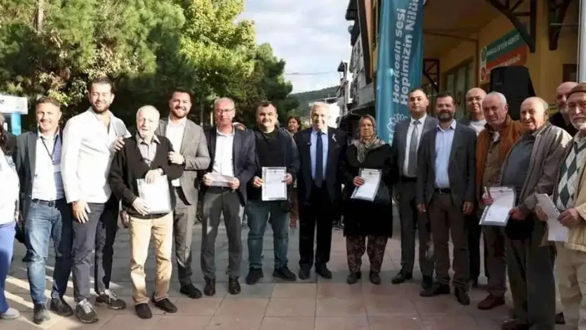 Çalı Mahallesi’nde tapu sevinci