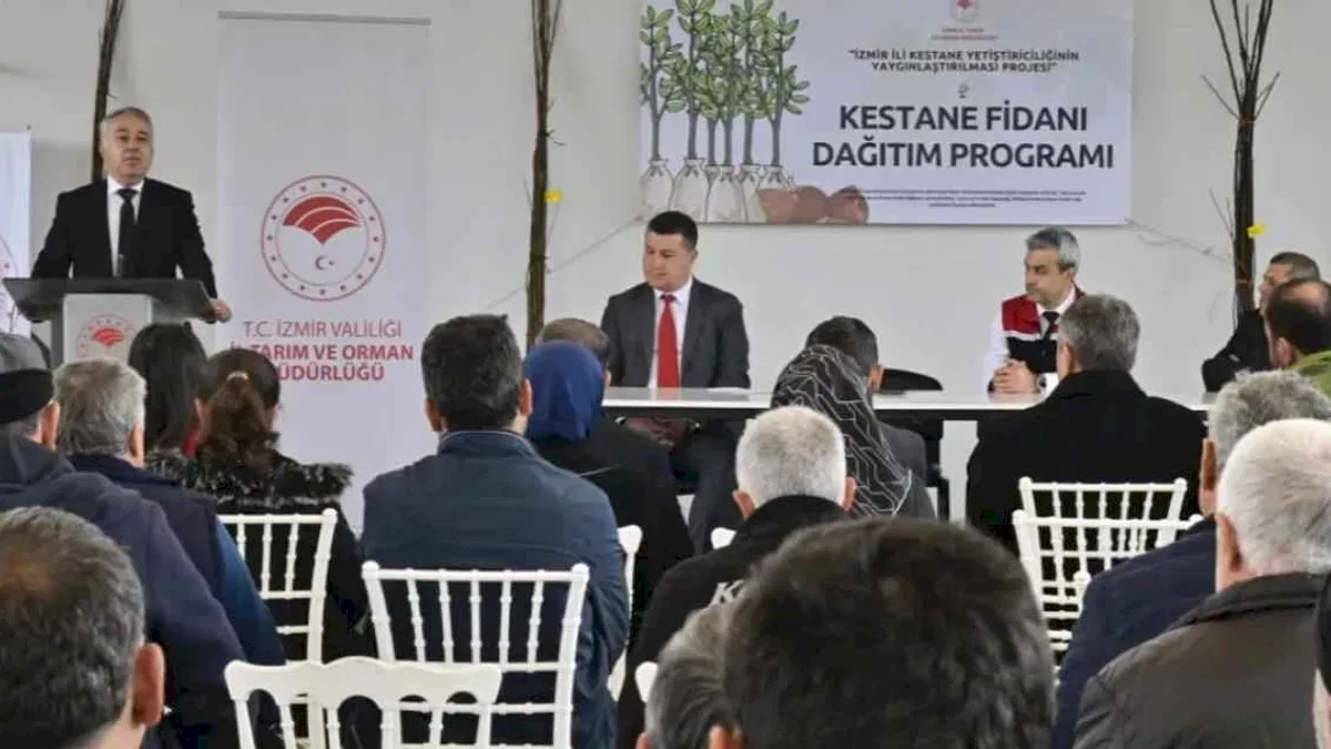 İzmir’de kestane üreticilerine hibe desteği: 2 bin 620 Gal arısına dayanıklı fidan!