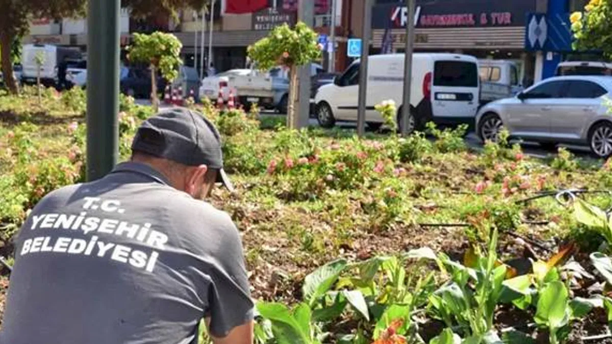 Bursa Yenişehir'in kalbi çiçek açtı