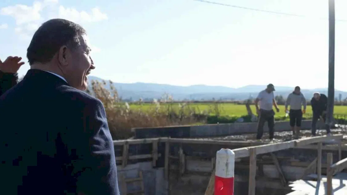 Muğla Milas'ta iki mahalleyi bağlayacak köprü şekilleniyor