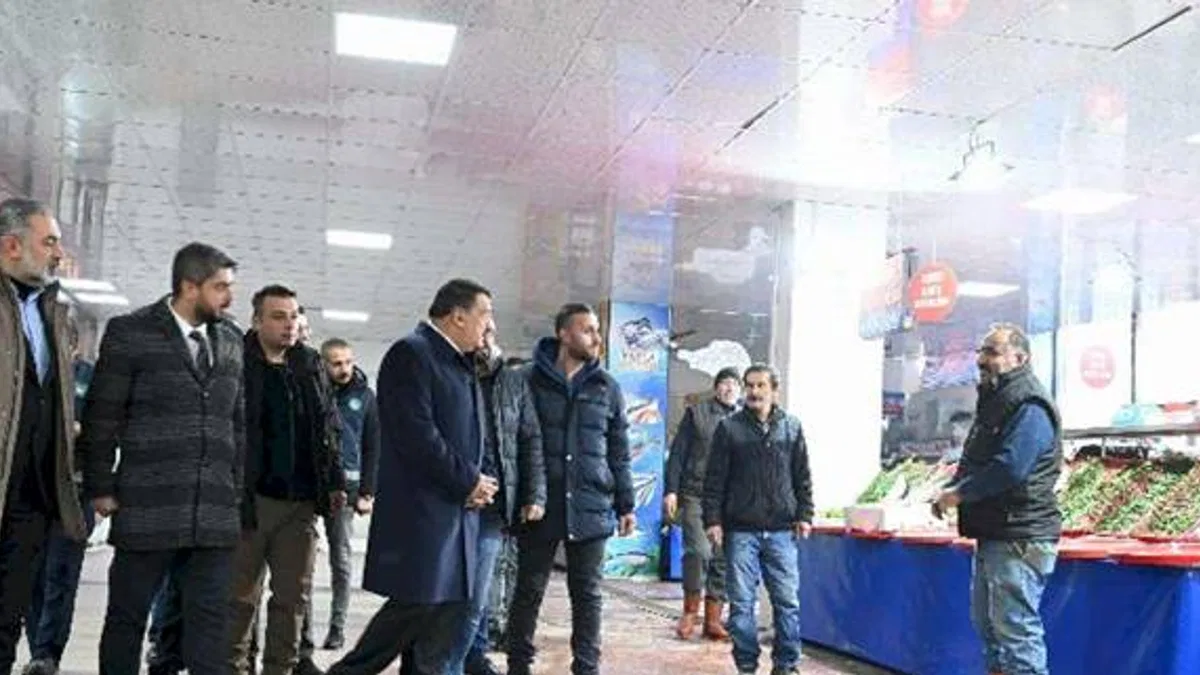 Malatya'da Et-Balık Pazarı'na inceleme