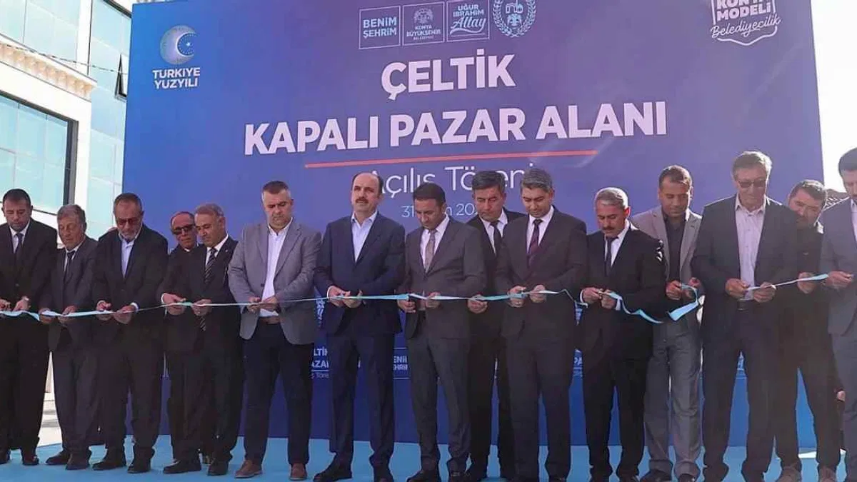 Konya'da Çeltik’e 102 milyon liralık Kapalı Pazar Yeri kazandırıldı