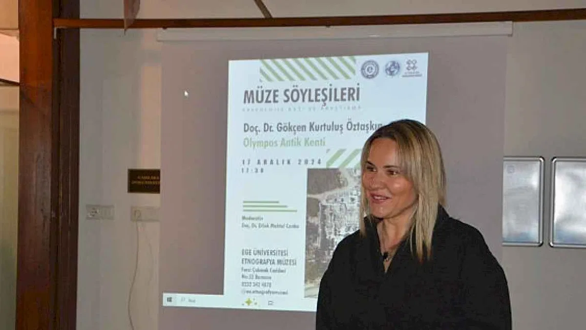 Kazı Başkanı Doç. Dr. Öztaşkın, "Olimpos Antik Kenti" kazı çalışmalarını anlattı