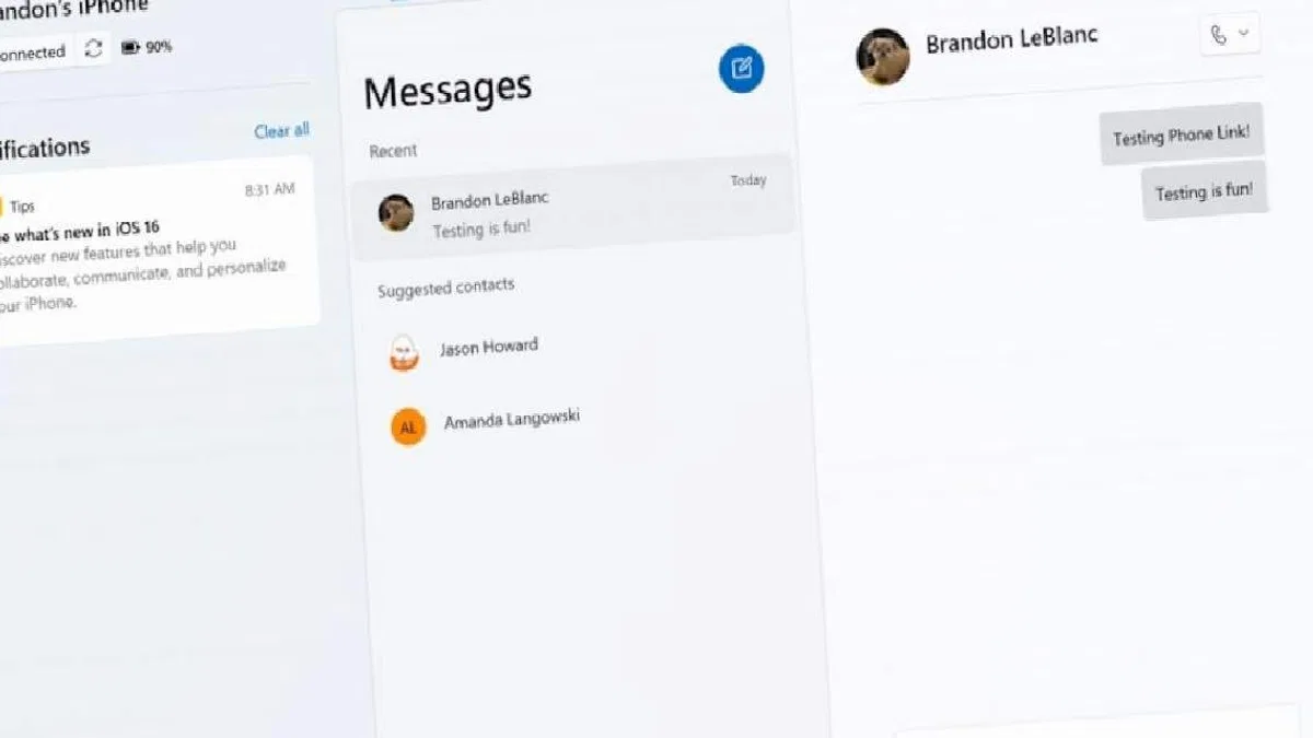 Windows 11 Telefon Bağlantısı Uygulaması iPhone Desteği Kazanıyor