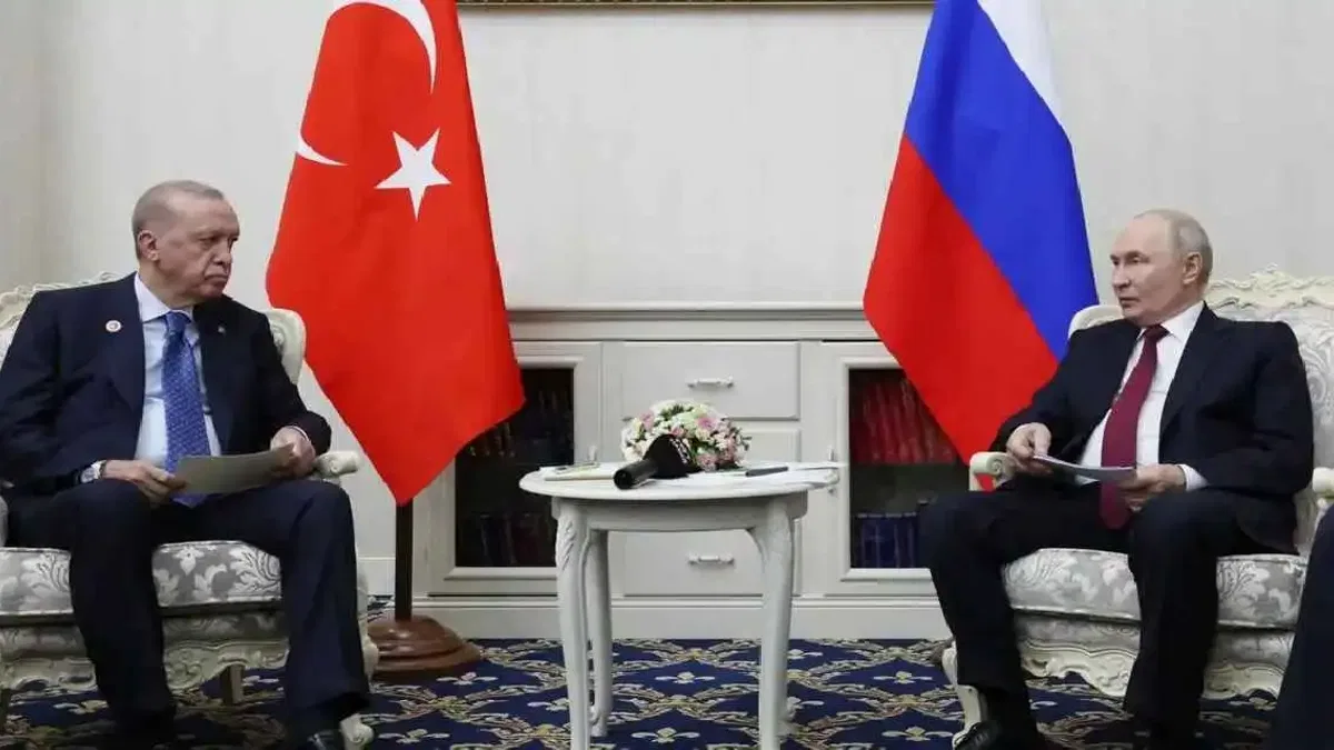 Erdoğan ve Putin Bişkek’te bir araya geldi