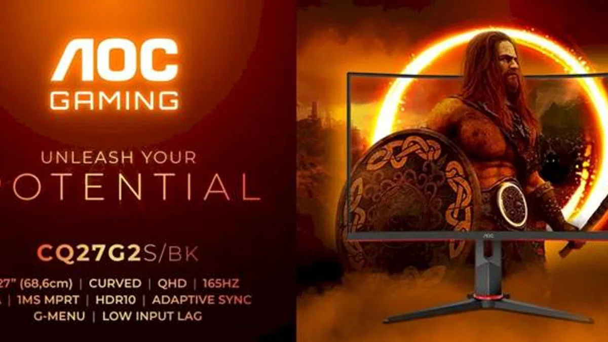 AOC GAMING, 1500R Kavisli CQ27G2S/BK QHD Oyun Monitörünü Duyurdu