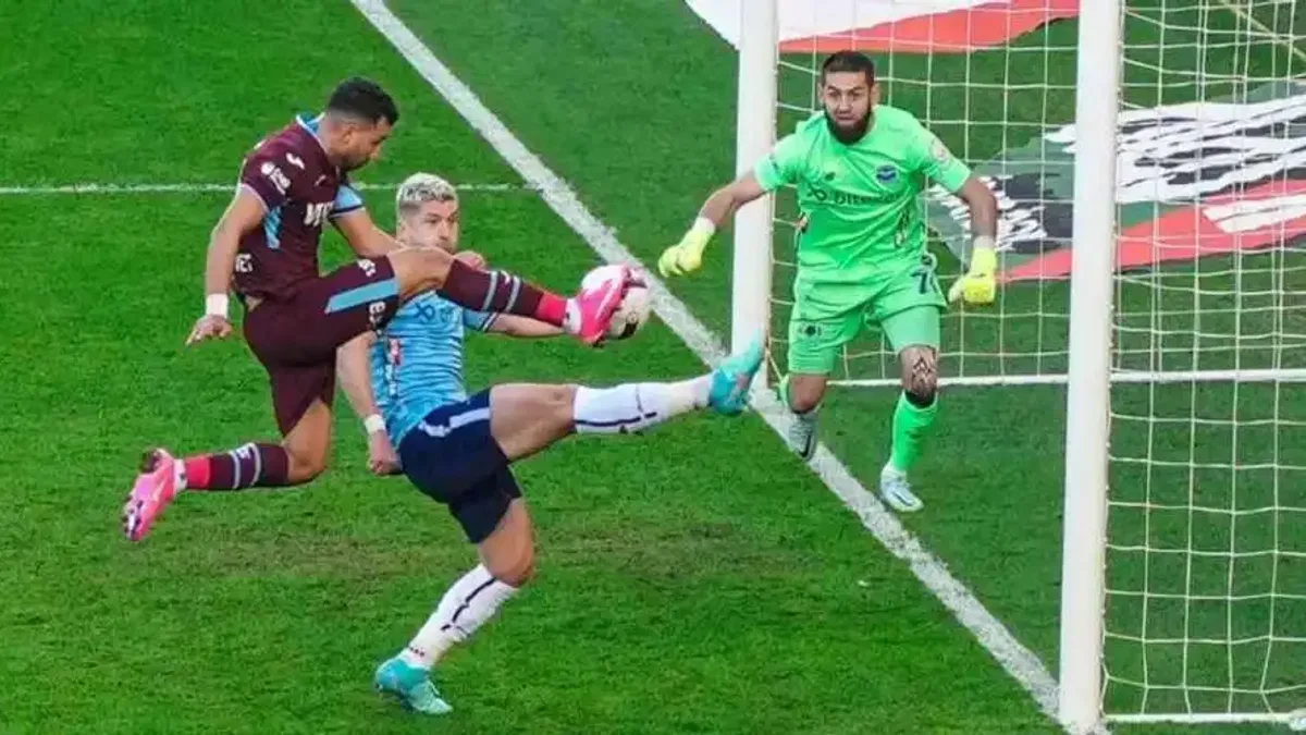 Trabzonspor 1-0 Adana Demirspor (Maç Sonucu) Zorlu mücadele Trabzonspor'un