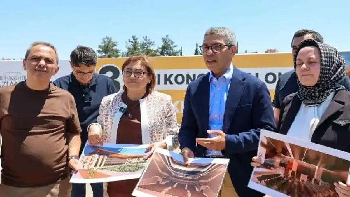 Gaziantep'te bölgenin en büyük kongre merkezi hazırlığı