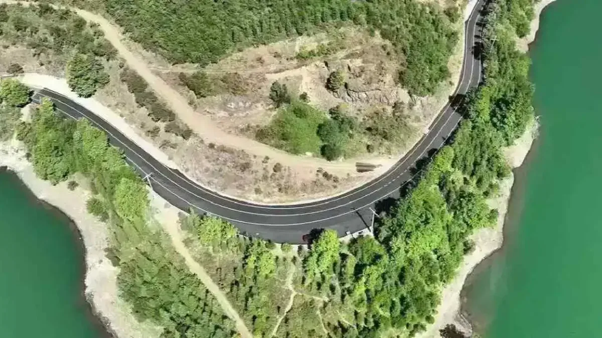 Yuvacık Barajı yolu yenilendi