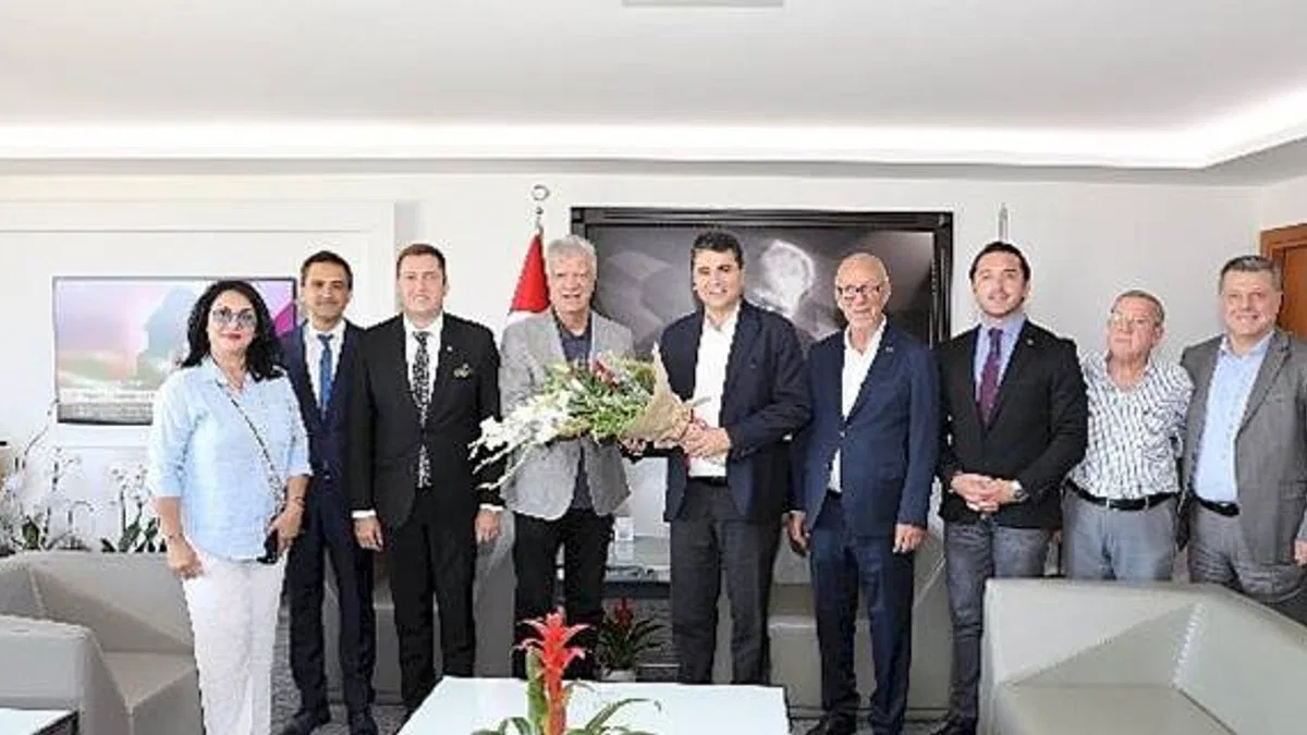 Demokrat Parti Lideri Uysal'dan Başkan Engin'e Ziyaret