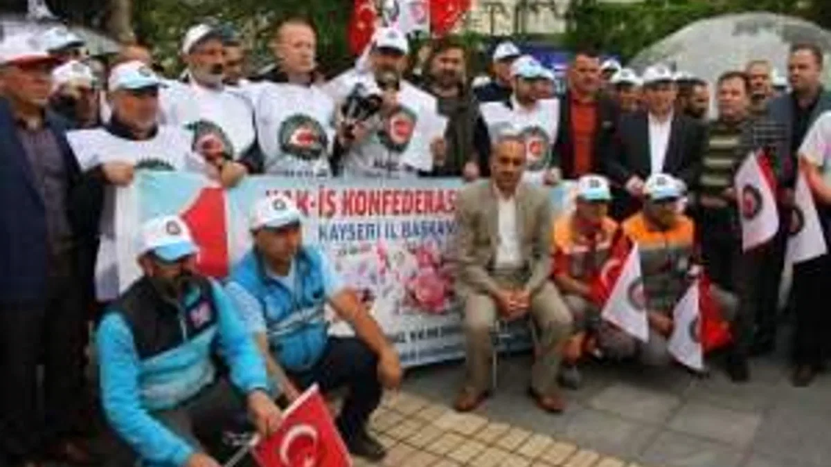 Kayseri'de 1 Mayıs Emek ve Dayanışma Günü kutlanıyor