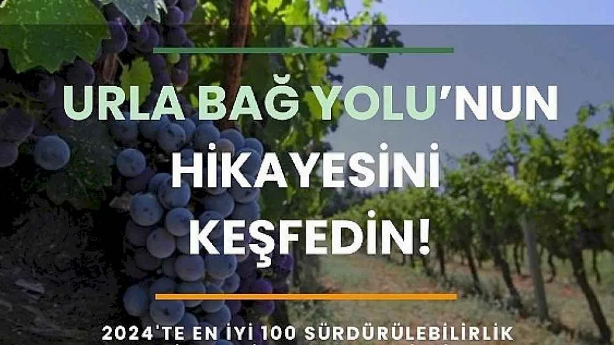 Urla Bağ Yolu "En İyi 100 Sürdürülebilir Destinasyon Hikâyesi" listesine seçildi