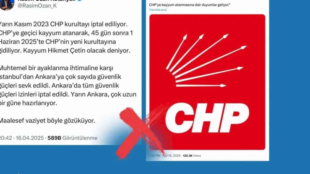 'CHP'ye kayyum atanıyor' iddiaları manipülasyon!