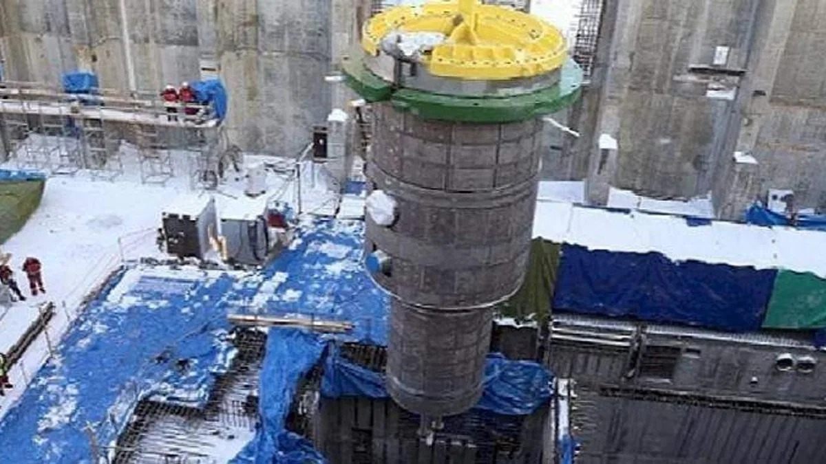 ROSATOM, MBIR araştırma reaktörünün kabını tasarım konumuna yerleştirdi