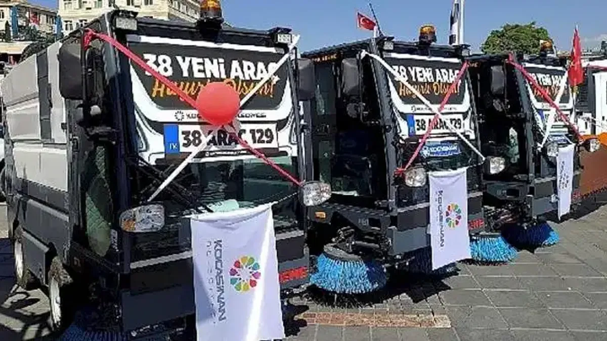 Kayseri Kocasinan Belediyesi Yerli ve Milli Üretimle Filosunu Güçlendirdi