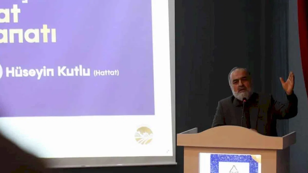 Hattat Kutlu Sakarya'da sanatın inceliklerini anlattı