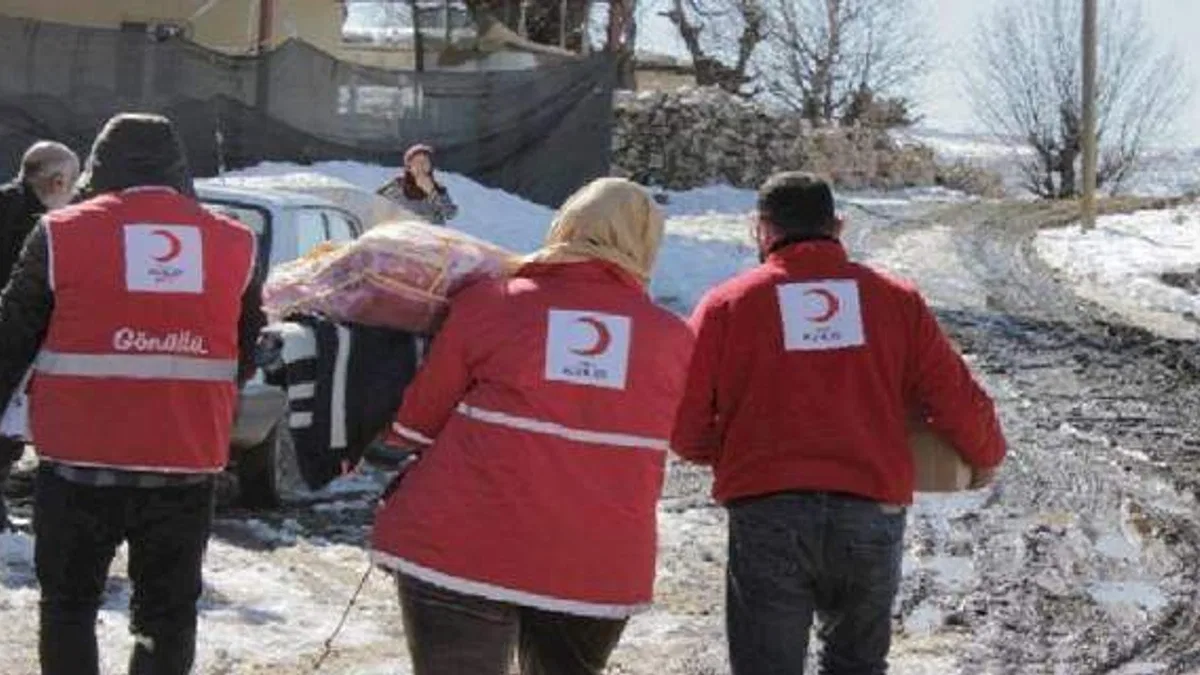 Kızılay'dan kırsala gıda desteği