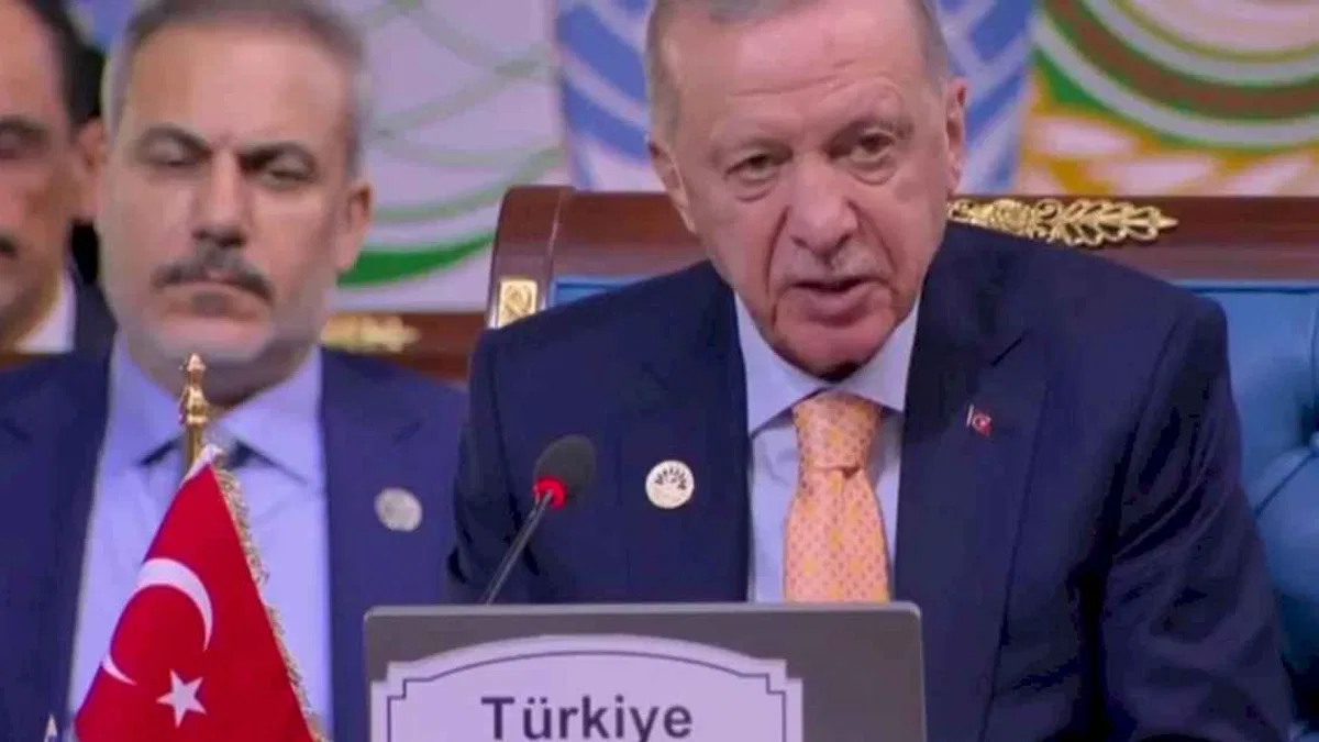 Erdoğan D-8'den mesaj verdi: Çok güçlü tepki vermeliyiz
