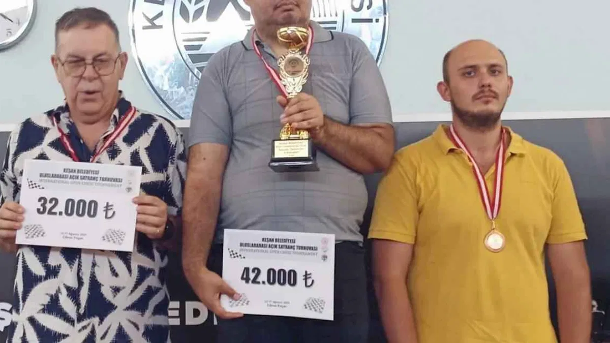 Keşan'da açık satrançta uluslararası heyecan