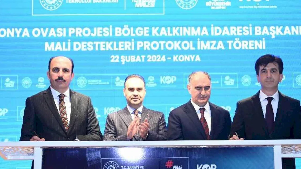 Konya için 22 tarımsal projenin imzaları atıldı