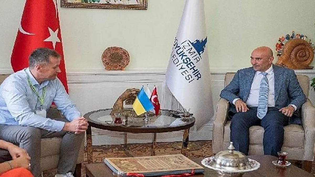 Başkan Tunç Soyer Ukrayna heyetini ağırladı