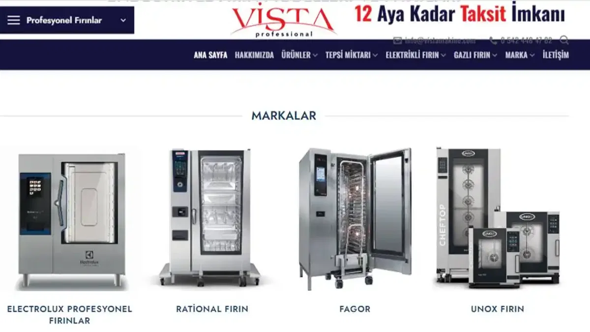 Vista Sanayi Tipi Fırın ile Geleceğin Mutfakları