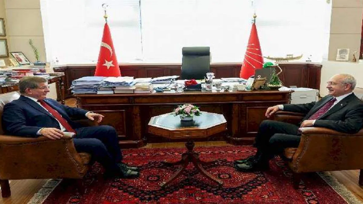 Davutoğlu'ndan Kılıçdaroğlu'na ziyaret