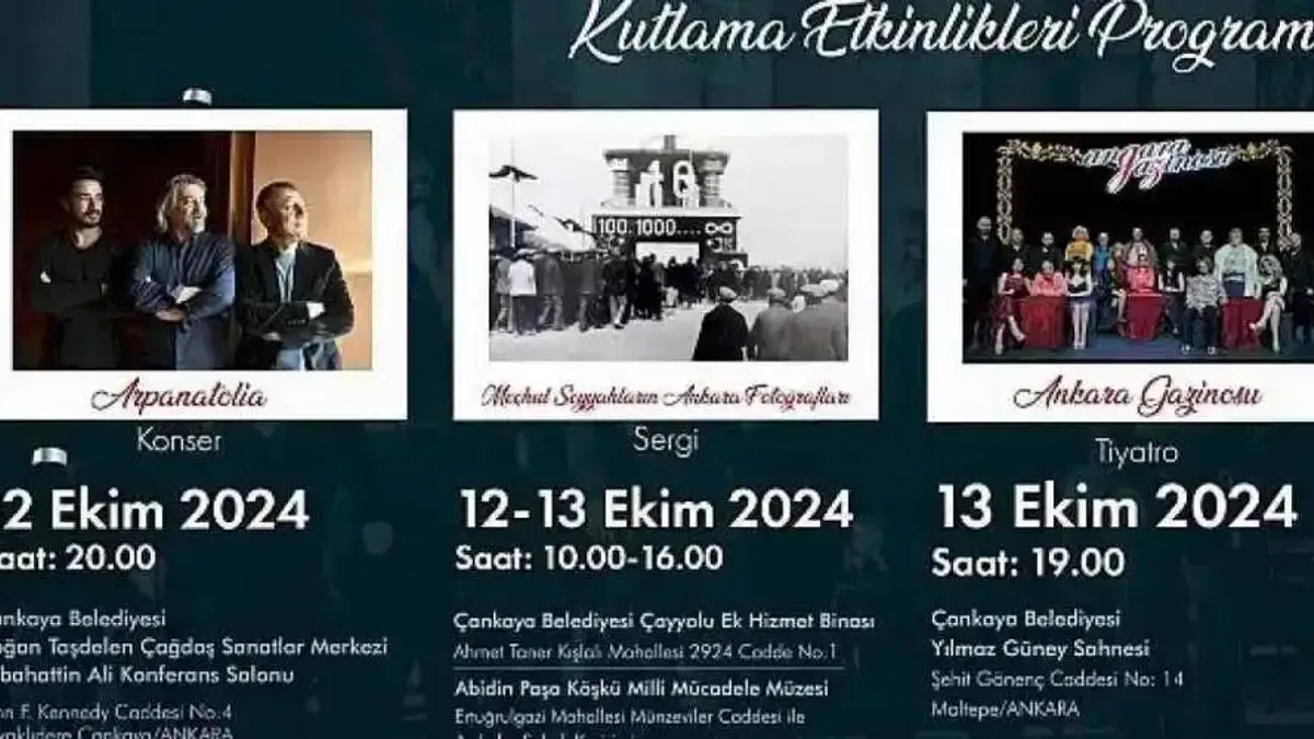 Başkent'in 101. Yılı Çankaya'da Etkinliklerle Kutlanacak
