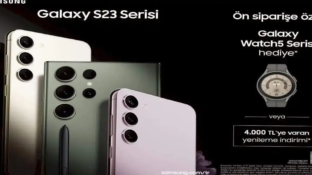 Samsung Galaxy S23 Serisi Yenileme İndirimi veya Galaxy Watch5 Hediyesiyle Ön Satışta